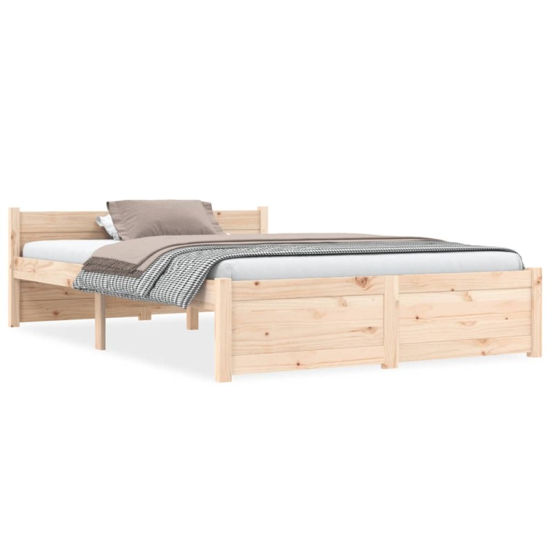 vidaXL Estructura de cama madera maciza 120x200 cm vidaXL Estructura de cama madera maciza 120x200 cm