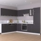vidaXL Armario colgante cocina contrachapada gris 80x31x60 cm