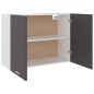 vidaXL Armario colgante cocina contrachapada gris 80x31x60 cm