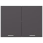vidaXL Armario colgante cocina contrachapada gris 80x31x60 cm
