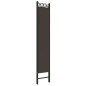 vidaXL Biombo divisor de 5 paneles de tela marrón 200x220 cm vidaXL Biombo divisor de 5 paneles de tela marrón 200x220 cm