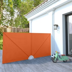 vidaXL Toldo lateral plegable terraza color terracota 300x150 cm