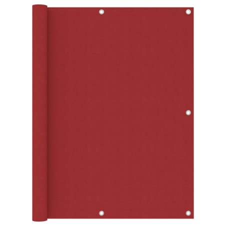 vidaXL Toldo para balcón de tela oxford rojo 120x500 cm