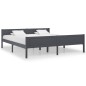 vidaXL Estructura de cama de madera maciza de pino gris 180x200 cm vidaXL Estructura de cama de madera maciza de pino gris 180x200 cm