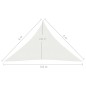 vidaXL Toldo de vela blanco HDPE 160 g/m² 4x4x5,8 m vidaXL Toldo de vela blanco HDPE 160 g/m² 4x4x5,8 m