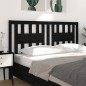vidaXL Cabecero madera maciza de pino negro 186x4x100 cm vidaXL Cabecero madera maciza de pino negro 186x4x100 cm