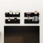 vidaXL Estante de pared 2 uds contrachapado gris brillo 60x11,5x18 cm vidaXL Estante de pared 2 uds contrachapado gris brillo 60x11,5x18 cm
