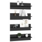 vidaXL Estante de pared 2 uds contrachapado gris brillo 60x11,5x18 cm vidaXL Estante de pared 2 uds contrachapado gris brillo 60x11,5x18 cm