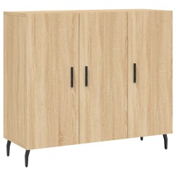 vidaXL Aparador de madera de ingeniería roble Sonoma 90x34x80 cm