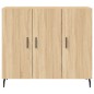 vidaXL Aparador de madera de ingeniería roble Sonoma 90x34x80 cm vidaXL Aparador de madera de ingeniería roble Sonoma 90x34x80 cm