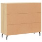 vidaXL Aparador de madera de ingeniería roble Sonoma 90x34x80 cm vidaXL Aparador de madera de ingeniería roble Sonoma 90x34x80 cm