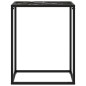 vidaXL Mesa consola vidrio templado negro 60x35x75 cm