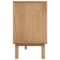 vidaXL Aparador OTTA madera maciza pino marrón y gris 114x43x73,5 cm