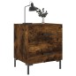 vidaXL Mesita noche 2 uds madera ingeniería roble ahumado 40x35x47,5cm vidaXL Mesita noche 2 uds madera ingeniería roble ahumado 40x35x47,5cm