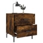 vidaXL Mesita noche 2 uds madera ingeniería roble ahumado 40x35x47,5cm vidaXL Mesita noche 2 uds madera ingeniería roble ahumado 40x35x47,5cm