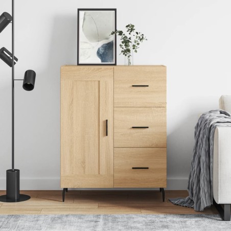 vidaXL Aparador de madera de ingeniería roble Sonoma 69,5x34x90 cm