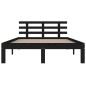 vidaXL Estructura de cama madera maciza negra 140x200 cm vidaXL Estructura de cama madera maciza negra 140x200 cm