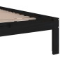vidaXL Estructura de cama madera maciza negra 140x200 cm vidaXL Estructura de cama madera maciza negra 140x200 cm
