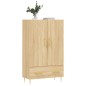 vidaXL Aparador alto madera de ingeniería roble Sonoma 69,5x31x115 cm vidaXL Aparador alto madera de ingeniería roble Sonoma 69,5x31x115 cm