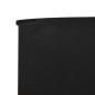 vidaXL Paravientos de playa de 3 paneles tela negro 400x80 cm
