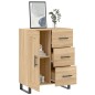 vidaXL Aparador de madera de ingeniería roble Sonoma 69,5x34x90 cm vidaXL Aparador de madera de ingeniería roble Sonoma 69,5x34x90 cm