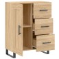 vidaXL Aparador de madera de ingeniería roble Sonoma 69,5x34x90 cm vidaXL Aparador de madera de ingeniería roble Sonoma 69,5x34x90 cm