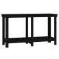 vidaXL Banco de trabajo de madera maciza de pino negro 140x50x80 cm vidaXL Banco de trabajo de madera maciza de pino negro 140x50x80 cm
