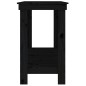 vidaXL Banco de trabajo de madera maciza de pino negro 140x50x80 cm vidaXL Banco de trabajo de madera maciza de pino negro 140x50x80 cm