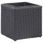 vidaXL Conjunto de arriate de ratán sintético negro 3 piezas vidaXL Conjunto de arriate de ratán sintético negro 3 piezas