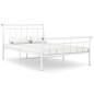 vidaXL Estructura de cama de metal blanco 120x200 cm