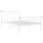 vidaXL Estructura de cama de metal blanco 120x200 cm
