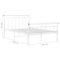 vidaXL Estructura de cama de metal blanco 120x200 cm