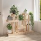 vidaXL Soporte para plantas madera maciza de pino 104,5x25x77,5 cm vidaXL Soporte para plantas madera maciza de pino 104,5x25x77,5 cm
