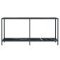 vidaXL Mesa consola vidrio templado negro 160x35x75,5 cm vidaXL Mesa consola vidrio templado negro 160x35x75,5 cm