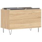 vidaXL Mueble discos madera contrachapada roble Sonoma 74,5x38x48 cm vidaXL Mueble discos madera contrachapada roble Sonoma 74,5x38x48 cm