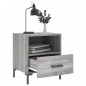vidaXL Mesitas noche 2 uds madera ingeniería gris Sonoma 40x35x47,5 cm vidaXL Mesitas noche 2 uds madera ingeniería gris Sonoma 40x35x47,5 cm