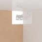 vidaXL Armario de madera contrachapada blanco brillante 100x32,5x35 cm