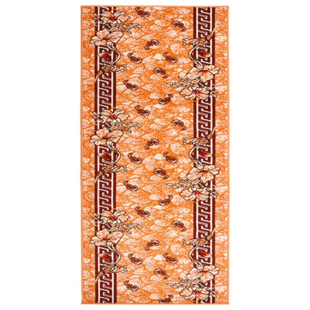 vidaXL Alfombra de pasillo BCF terracota 100x250 cm