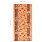 vidaXL Alfombra de pasillo BCF terracota 100x250 cm vidaXL Alfombra de pasillo BCF terracota 100x250 cm