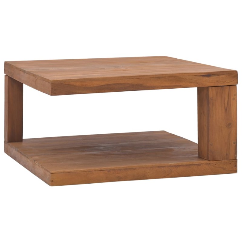 vidaXL Mesa de centro madera maciza de teca 65x65x33 cm vidaXL Mesa de centro madera maciza de teca 65x65x33 cm