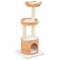 vidaXL Rascador para gatos con poste de sisal madera natural de sauce vidaXL Rascador para gatos con poste de sisal madera natural de sauce