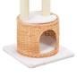 vidaXL Rascador para gatos con poste de sisal madera natural de sauce vidaXL Rascador para gatos con poste de sisal madera natural de sauce