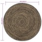 vidaXL Alfombra hecha a mano de yute marrón y negro 240 cm vidaXL Alfombra hecha a mano de yute marrón y negro 240 cm
