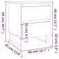 vidaXL Mesitas noche 2 uds madera ingeniería roble ahumado 40x35x50 cm vidaXL Mesitas noche 2 uds madera ingeniería roble ahumado 40x35x50 cm