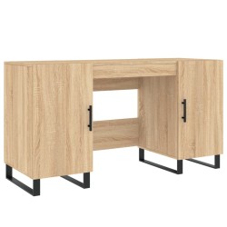 vidaXL Escritorio madera de ingeniería roble Sonoma 140x50x75 cm