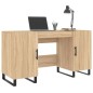 vidaXL Escritorio madera de ingeniería roble Sonoma 140x50x75 cm vidaXL Escritorio madera de ingeniería roble Sonoma 140x50x75 cm