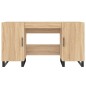 vidaXL Escritorio madera de ingeniería roble Sonoma 140x50x75 cm vidaXL Escritorio madera de ingeniería roble Sonoma 140x50x75 cm