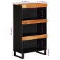 vidaXL Armario auxiliar madera maciza de acacia 60x33x107 cm vidaXL Armario auxiliar madera maciza de acacia 60x33x107 cm