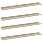vidaXL Estantes de pared 4 unidades blanco y roble Sonoma 80x9x3 cm vidaXL Estantes de pared 4 unidades blanco y roble Sonoma 80x9x3 cm