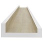 vidaXL Estantes de pared 4 unidades blanco y roble Sonoma 80x9x3 cm vidaXL Estantes de pared 4 unidades blanco y roble Sonoma 80x9x3 cm